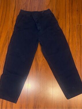GAP Navy Blue Women's Straight Leg Trousers